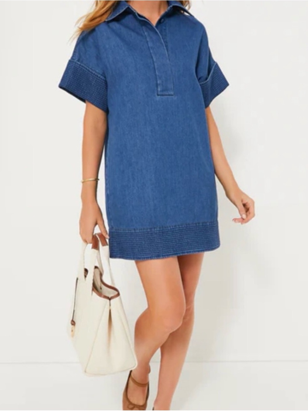 Tuckernuck Denim Polo Dress in Blue